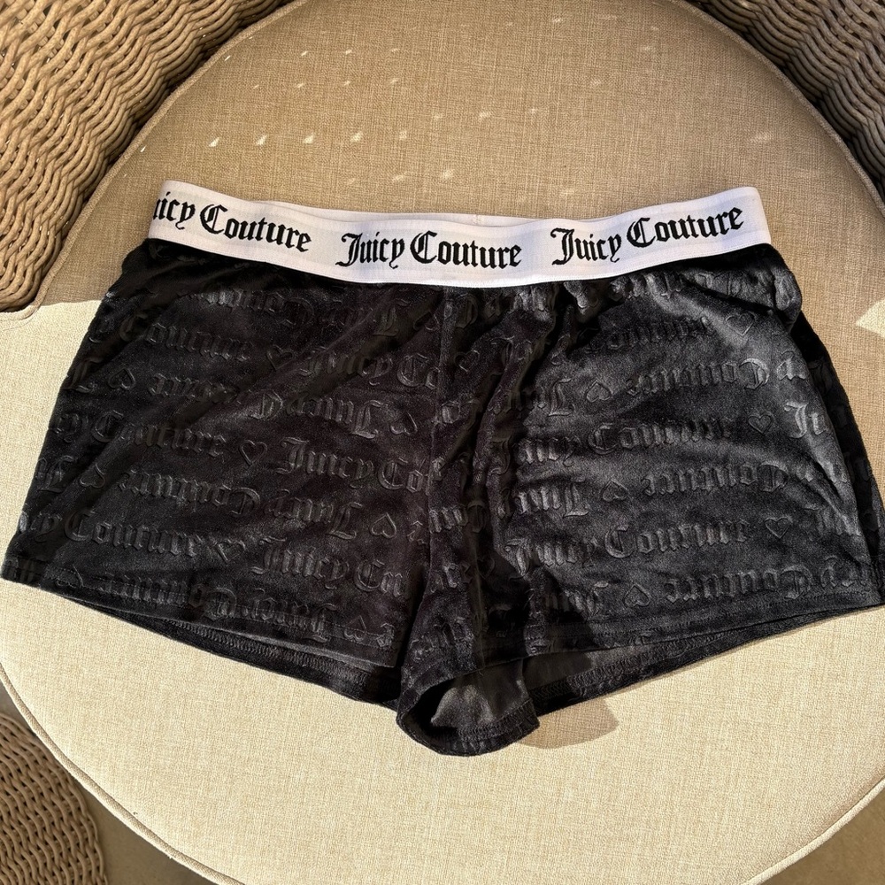 Juicy Couture Gray Velvet Shorts